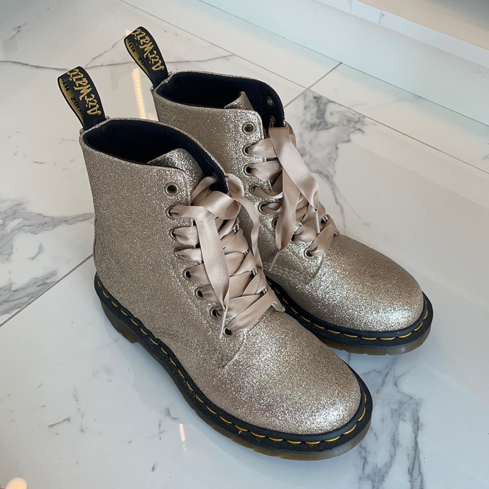 NEW Golden Glitter Dr Martens